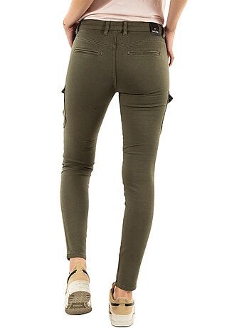 Jeans slim kaki dera para mulher kaporal