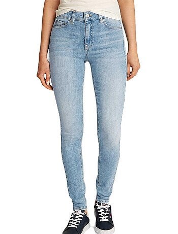 Jeans slim nora azul para mulher tommy hilfiger