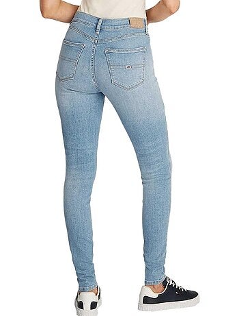 Jeans slim nora azul para mulher tommy hilfiger
