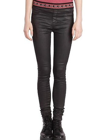 Jeans Slim Preto Efeito Pele para Mulher Kaporal SABLE