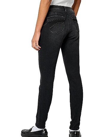 Jeans slim pretos kaporal florh24w7j para mulher