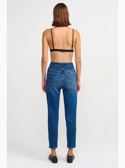 Jeans slim straight de cintura subida para mulher dilvin - Kiabi Jeans slim straight de cintura subida para mulher dilvin - Kiabi