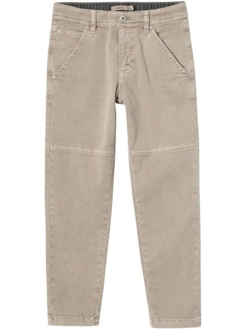 Jeans Slim Tapered Bege para Rapaz Name It Bege - Kiabi