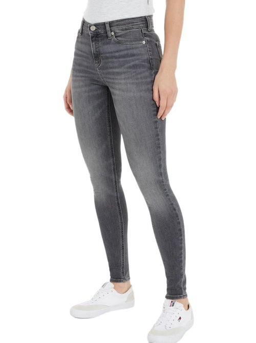 Jeans Slim Tommy Hilfiger Nora Cinzento para Mulher - Kiabi