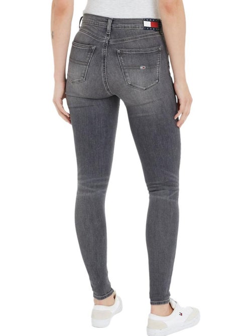 Jeans Slim Tommy Hilfiger Nora Cinzento para Mulher - Kiabi