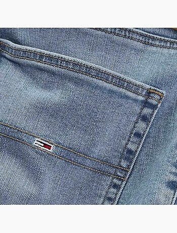 Jeans slim tommy hilfiger scanton azul para homem dm0dm20985