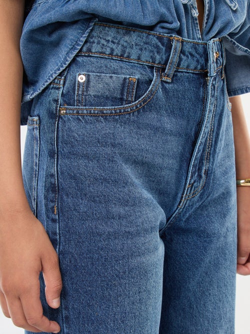 Jeans Straight de Cintura Subida - Kiabi