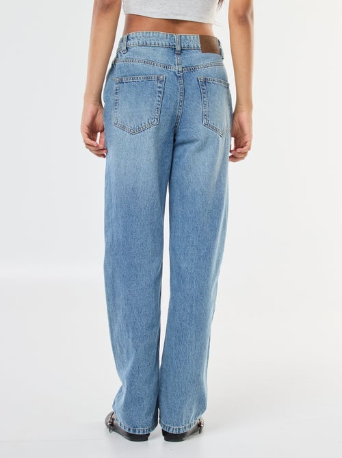 Jeans Straight de Cintura Subida - Kiabi