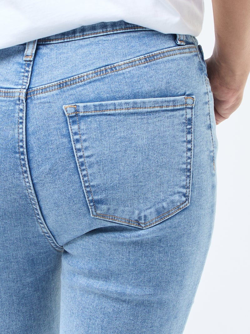 Jeans super skinny cintura muito subida - C28 Azul - Kiabi
