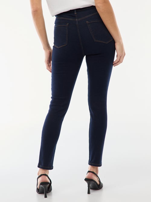 Jeans super skinny cintura muito subida - L32 - Kiabi