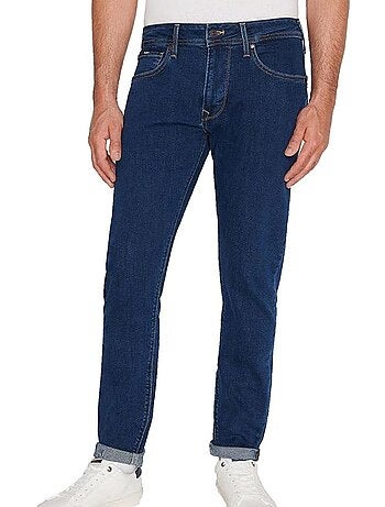 Jeans Tapered Regular Fit Azul Escuro Homem Pepe Jeans PM207390CT7