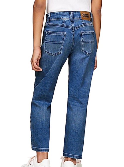 Jeans Tapered Tommy Hilfiger para Menina Azul KG0KG07734 - Kiabi Jeans Tapered Tommy Hilfiger para Menina Azul KG0KG07734 - Kiabi
