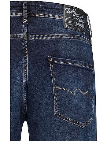 Jeans teddy smith reeple rock de homem azul escuro corte reto
