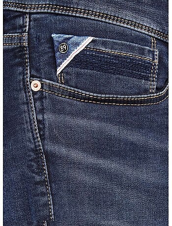 Jeans teddy smith reeple rock de homem azul escuro corte reto