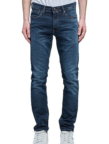 Jeans Teddy Smith Reeple Rock para Homem - Corte Reto Denim Azul Escuro