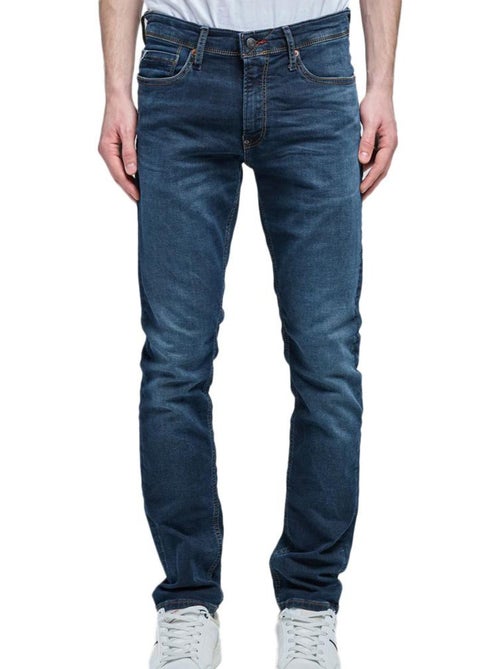 Jeans teddy smith reeple rock para homem - corte reto denim azul escuro - Kiabi