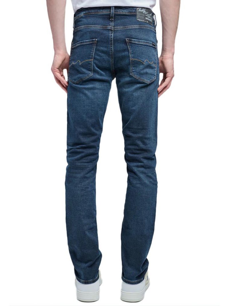 Jeans Teddy Smith Reeple Rock para Homem - Corte Reto Denim Azul Escuro Azul - Kiabi
