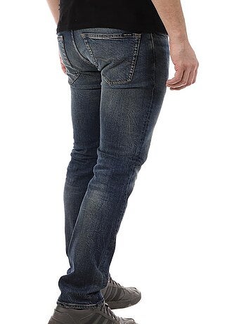 Jeans Teddy Smith Reg de Homem Azul Lavado Corte Reto