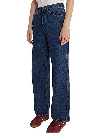 Jeans Tommy Hilfiger Amplo Azul Claro para Mulher