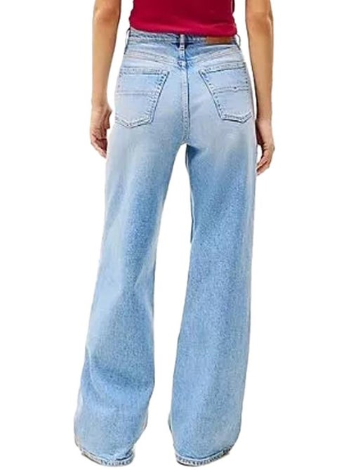 Jeans tommy hilfiger azul claro lavado amplo para mulher bi0112 - Kiabi Jeans tommy hilfiger azul claro lavado amplo para mulher bi0112 - Kiabi
