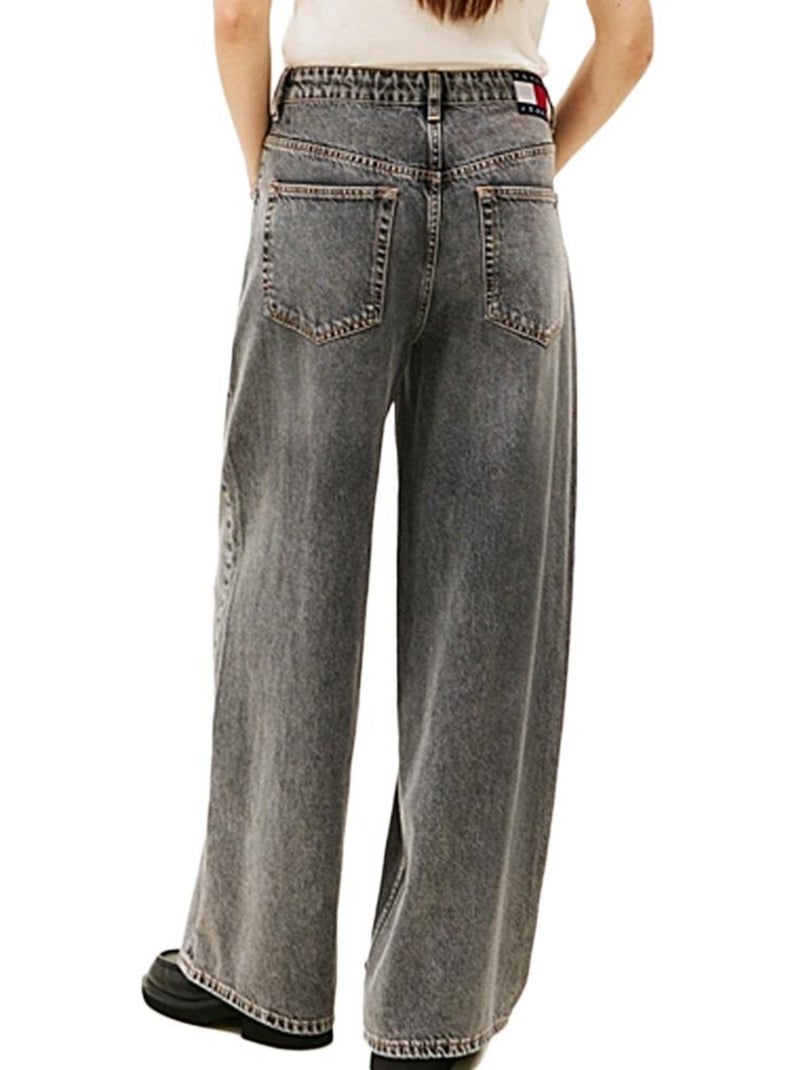 Jeans Tommy Hilfiger Charlie Loose Wide de Mulher Cinzento Cinza-prateado - Kiabi