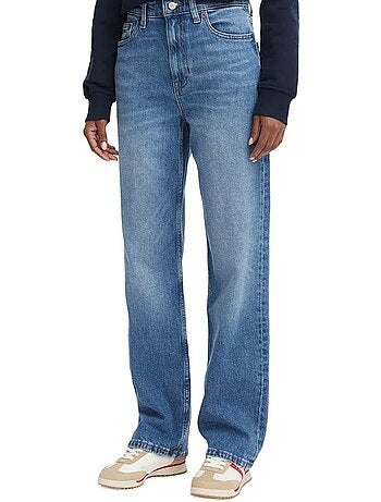 Jeans tommy hilfiger layla de cintura alta azul