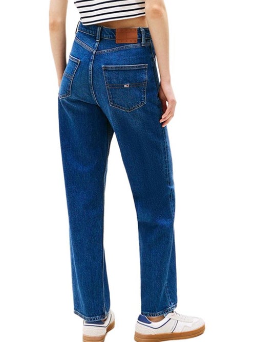 Jeans Tommy Hilfiger Layla de Corte Reto Azul para Mulher - Kiabi Jeans Tommy Hilfiger Layla de Corte Reto Azul para Mulher - Kiabi