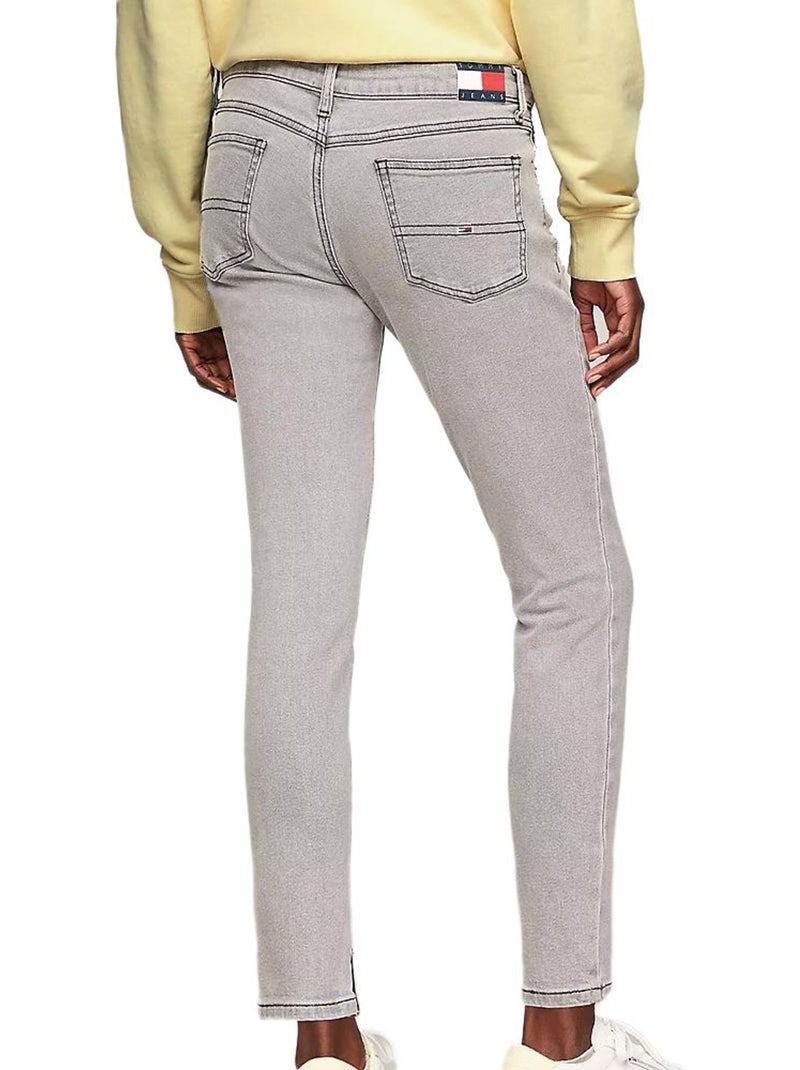 Jeans Tommy Hilfiger Sophie Cinzento para Mulher Cinza-prateado - Kiabi