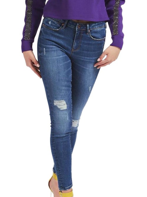 Jeans ultra skinny azul guess para mulher - Kiabi Jeans ultra skinny azul guess para mulher - Kiabi