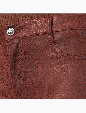 Jegging Bordeaux de Cintura Subida Teddy Smith para Mulher