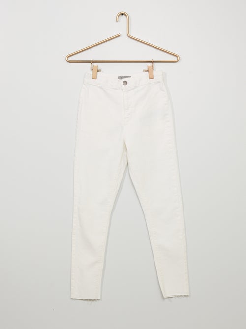 Jeggings com cintura subida e 5 bolsos - Kiabi