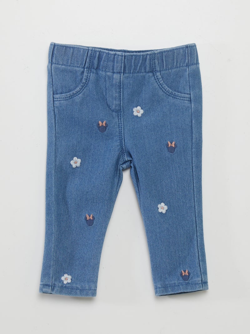Jeggings com estampado 'Minnie' AZUL - Kiabi