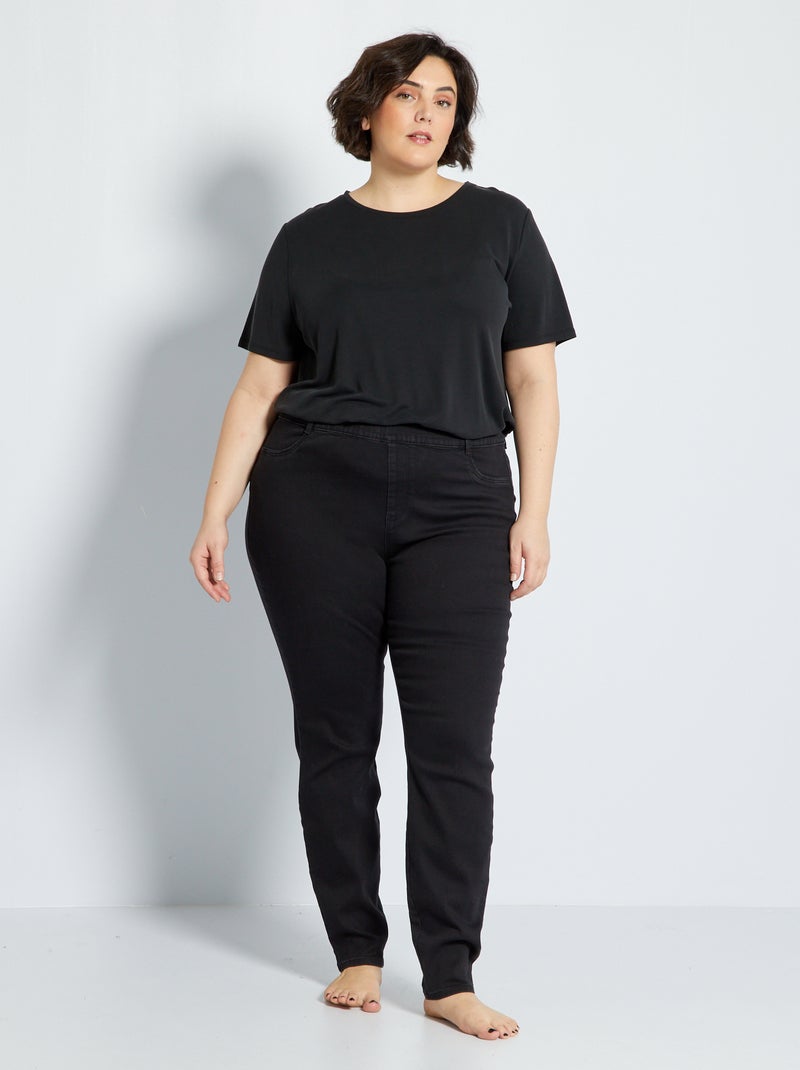 Jeggings de ganga L32 Jeans Preto - Kiabi