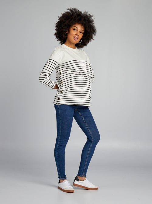 Jeggings de grávida com faixa - Kiabi