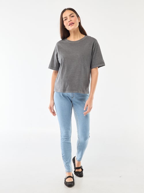 Jeggings de grávida com faixa - Kiabi