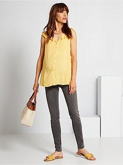 Jeggings de grávida concebidas ecologicamente - Kiabi