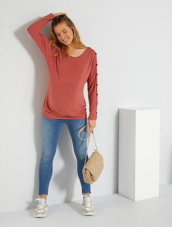 Futura mamã - Jeggings de gravidez efeito ganga - Kiabi