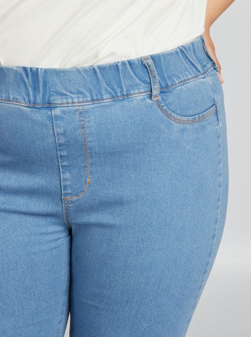 Jeggings elásticas com cintura subida e corte direito - Kiabi