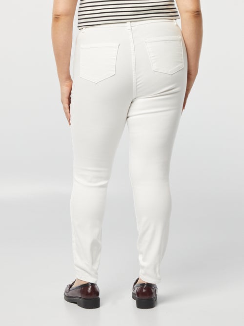 Jeggings elásticas com cintura subida e corte direito - Kiabi