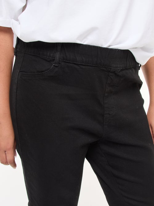 Jeggings elásticas com cintura subida e corte direito - Kiabi