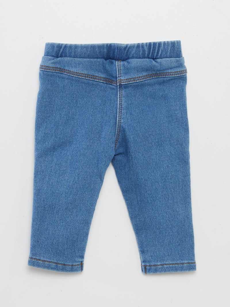 Jeggings elásticas de ganga AZUL - Kiabi