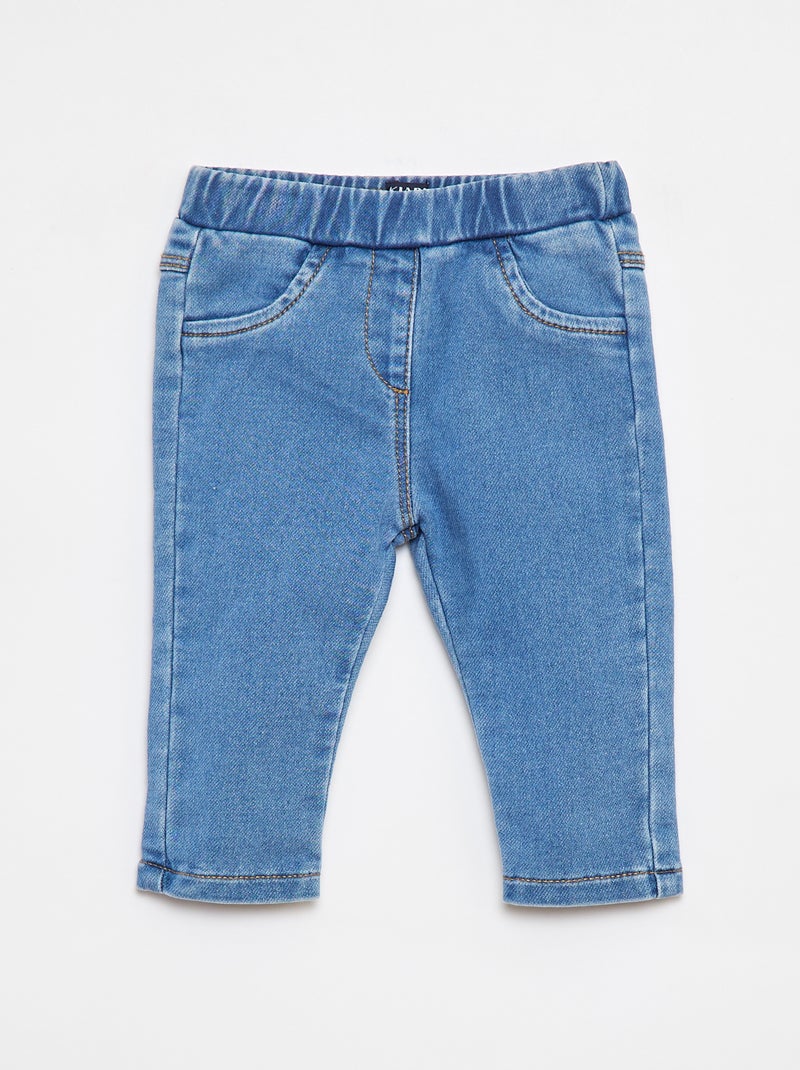 Jeggings elásticas tipo ganga Azul - Kiabi