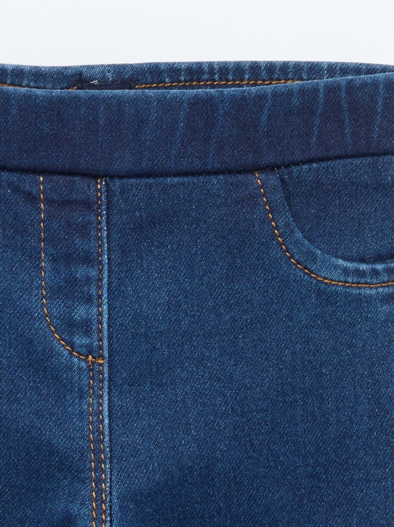 Jeggings elásticas tipo ganga Azul - Kiabi