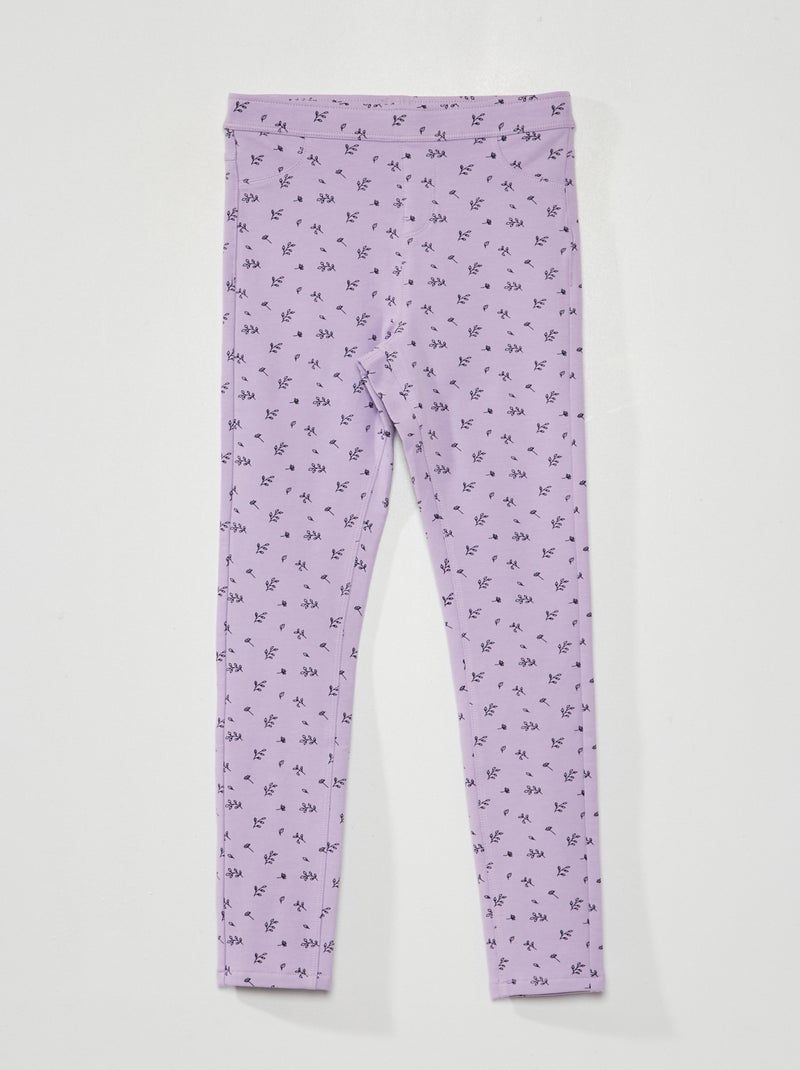 Jeggings em algodão estampado VIOLETA - Kiabi