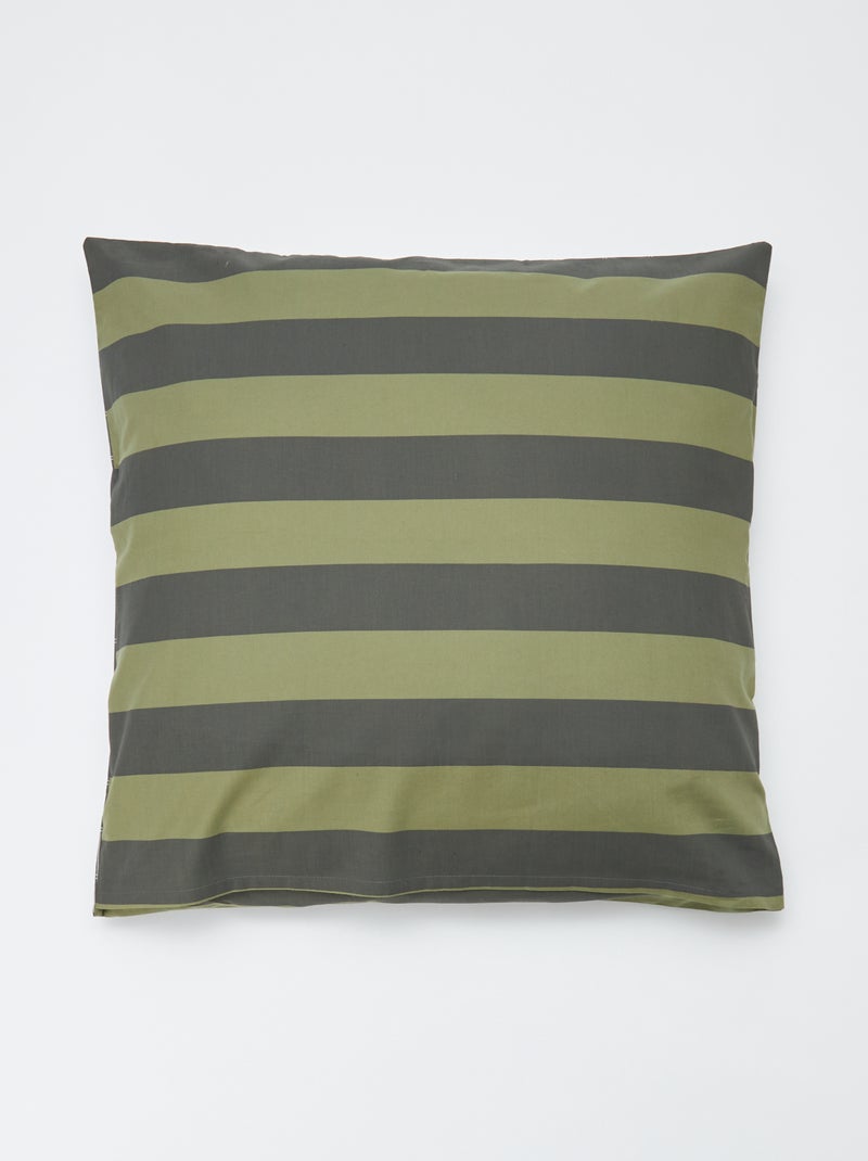 Jogo de cama capa de edredão (200 x 200 cm)  + fronhas - 2 peças CINZA - Kiabi