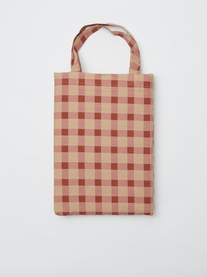 Jogo de cama capa de edredão 240 x 220 cm + fronhas - 2 peças ROSA - Kiabi