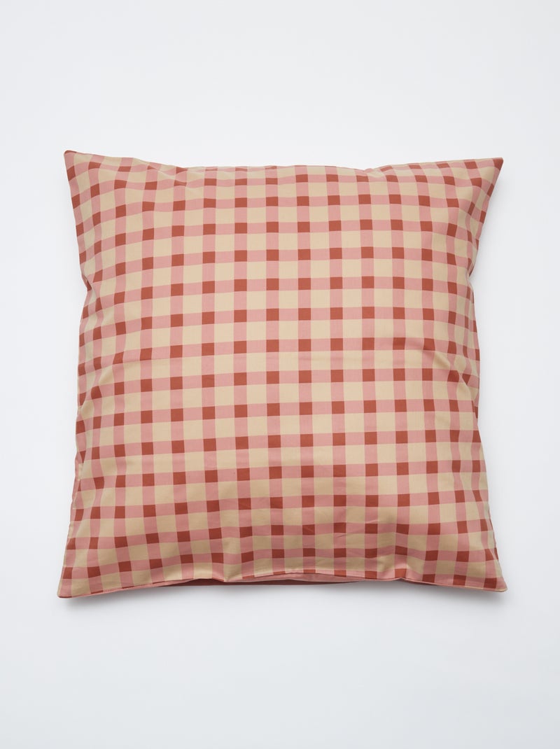 Jogo de cama capa de edredão 240 x 220 cm + fronhas - 2 peças ROSA - Kiabi