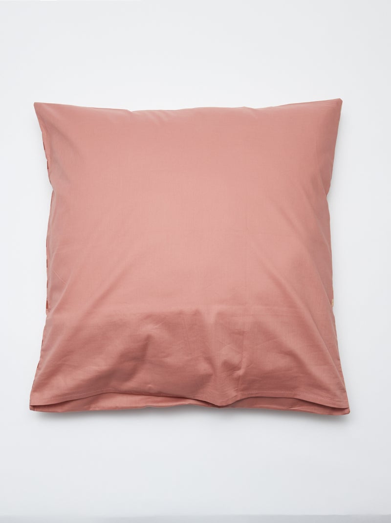 Jogo de cama capa de edredão 240 x 220 cm + fronhas - 2 peças ROSA - Kiabi