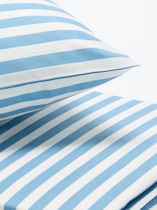 Jogo de cama com padrão para 1 pessoa (150 x 220 cm) - Kiabi Home - Kiabi