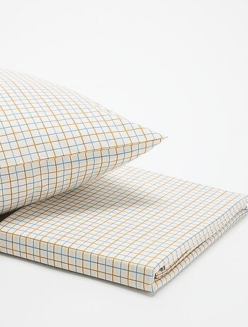 Jogo de cama com padrão para 1 pessoa (150 x 220 cm) - Kiabi Home